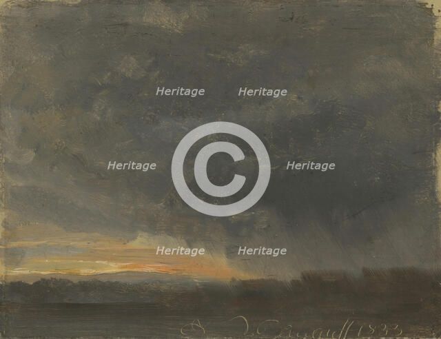 Storm Clouds with Rain, 1833. Creator: Johan Christian Dahl.