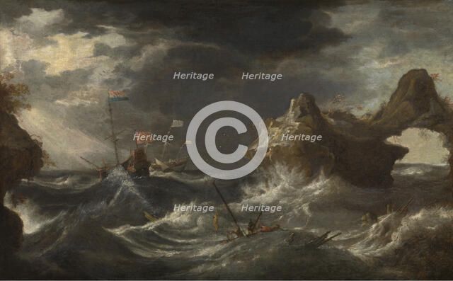 Storm at Sea, c1670-1700. Creator: Pieter Mulier the younger.