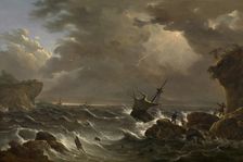 Storm at Sea, c1772-1793. Creator: Jan-Baptiste Tency