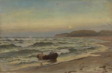 Storm at Rügen, 1882. Creator: Hans Gude
