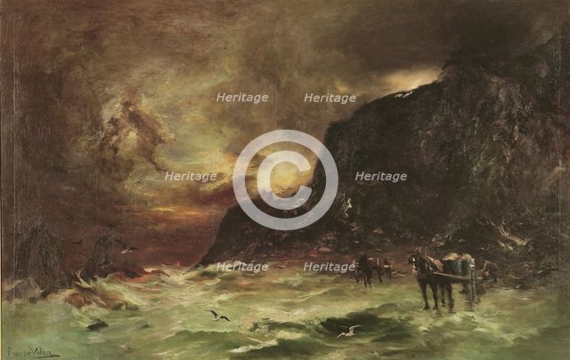Storm at Wellington Heads, c.1908. Creator: Petrus van der Velden.