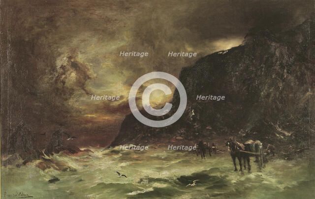 Storm at Wellington Heads, c.1908. Creator: Petrus van der Velden.