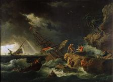Storm at the Sea 1740s. Artist: Claude-Joseph Vernet