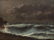 Storm Front on the Horizon, 1872-1873. Creator: Courbet; Gustave (1819-1877)