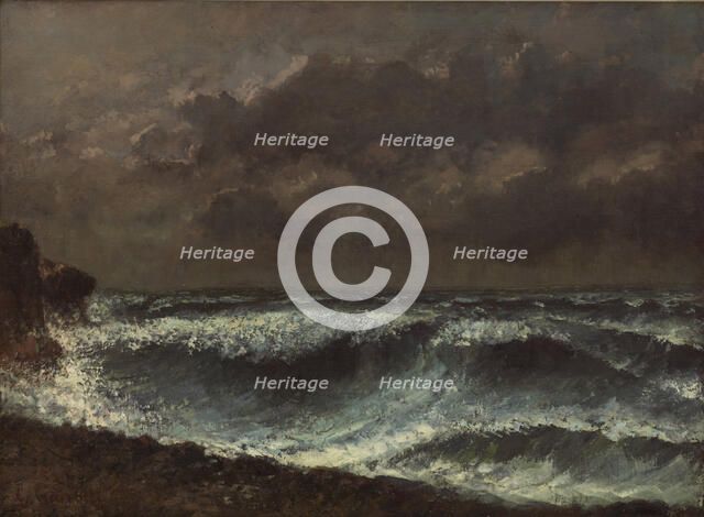 Storm Front on the Horizon, 1872-1873. Creator: Courbet; Gustave (1819-1877).