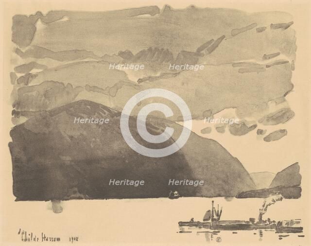 Storm King, 1918. Creator: Frederick Childe Hassam.