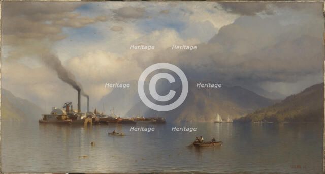 Storm King on the Hudson, 1866. Creator: Samuel Colman.