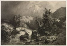 Storm in the Alps. Creator: Alexandre Calame (Swiss, 1810-1864)