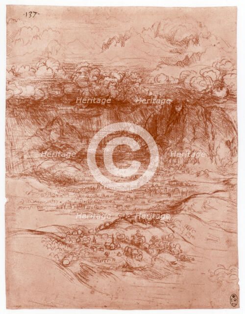 'Storm in the Alps', c1503-1505. Artist: Leonardo da Vinci