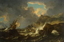 Storm in the Sea, 1690. Creator: Pieter Mulier