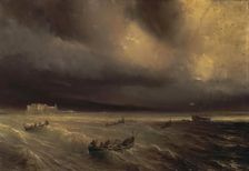 Storm in the Sea, 1832. Creator: Theodore Gudin