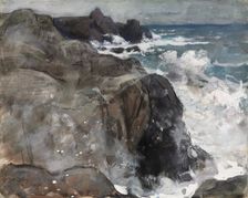 Storm on the Island of Yeu, 1916. Creator: Auguste Louis Lepère (French, 1849-1918)