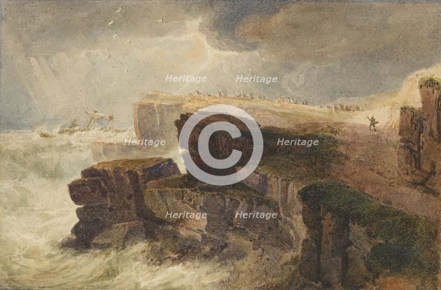 Storm off the Coast, Hastings, 1813. Creator: David Cox the Elder.