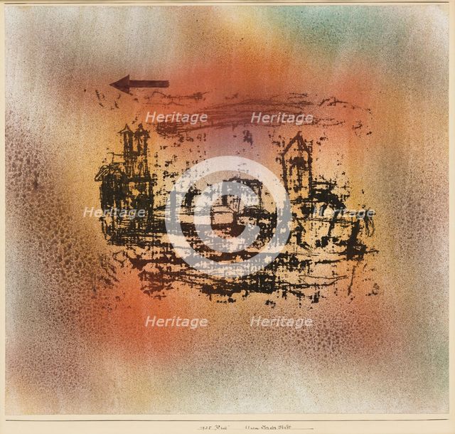 Storm over the City, 1925. Creator: Paul Klee.