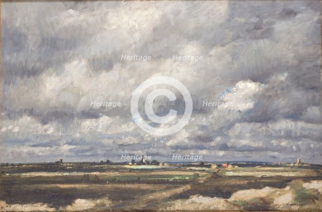 'Storm over wide country', 1887-1930. Creator: David Muirhead.