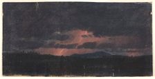 Storm over Hudson Valley, 1867. Creator: Frederic Edwin Church