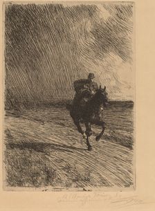 Storm (L'orage), 1891. Creator: Anders Leonard Zorn