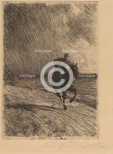Storm (L'orage), 1891. Creator: Anders Leonard Zorn.