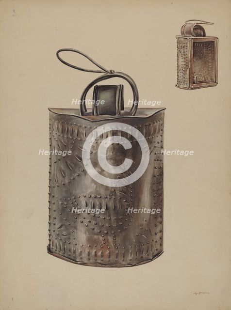 Storm Lamp, c. 1938. Creator: James McLellan.