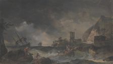 Storm, n.d.. Creator: Attributed to John Lewis Krimmel (1786-1821)