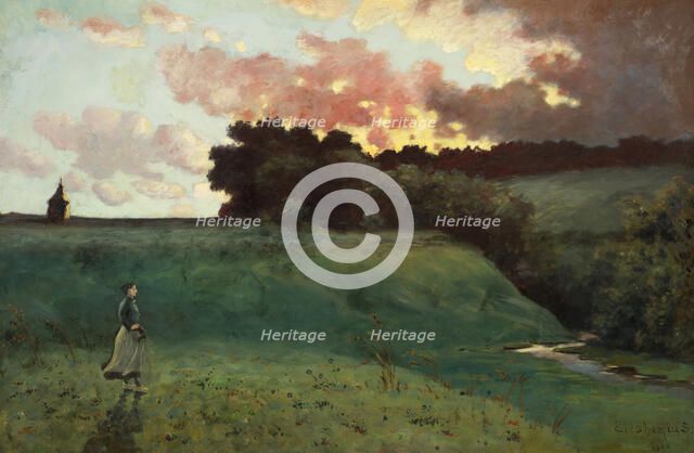 Stormy Landscape (image 2 of 3), 1890. Creator: Louis Michel Eilshemius.