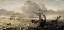 Stormy Sea 17th century. Artist: Hans Goderis