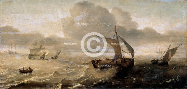 'Stormy Sea', 17th century. Artist: Hans Goderis