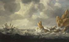 Stormy Sea, 1645. Creator: Jan Peeters