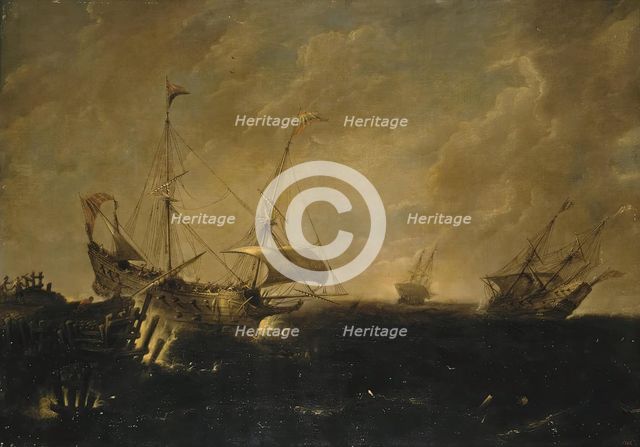 Stormy Sea, 1640. Creator: Andries van Eertvelt.