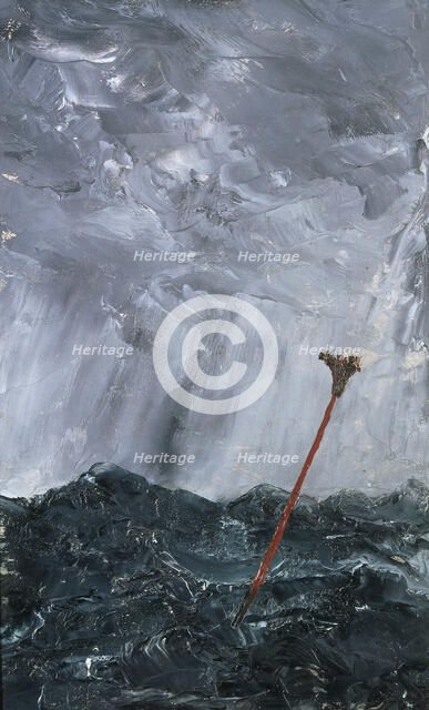 Stormy Sea. Broom Buoy, 1892. Creator: August Strindberg.