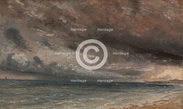 Stormy Sea, Brighton, ca. 1828. Creator: John Constable.