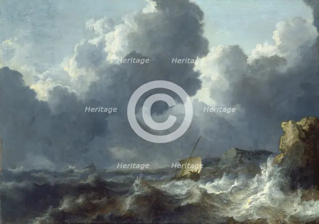 Stormy Sea, (c1643-1644?). Creator: Allart van Everdingen.