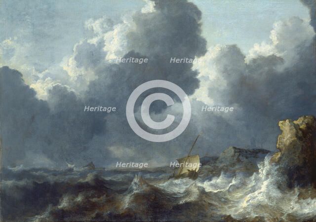 Stormy Sea, (c1643-1644?). Creator: Allart van Everdingen.