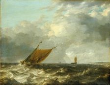 Stormy Sea, c1650. Creator: Julius Porcellis