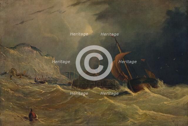 'Stormy Seascape', c1830, (1938). Artist: Unknown.