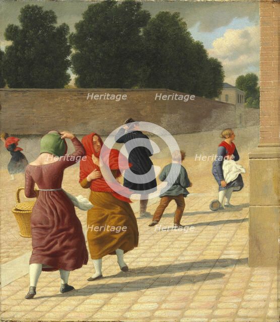 Stormy weather, 1845. Creator: Eckersberg, Christoffer-Wilhelm (1783-1853).