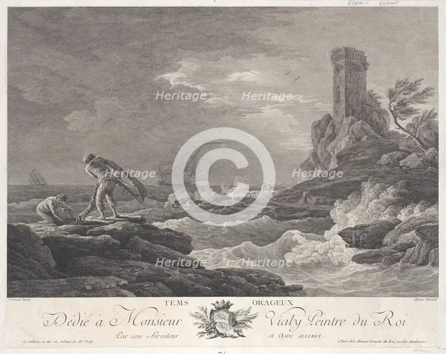 Stormy Weather, ca. 1750-88. Creator: Jacques Aliamet.