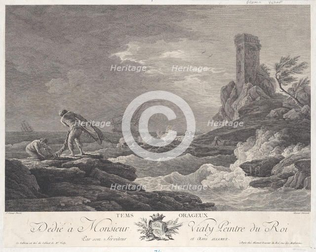 Stormy Weather, ca. 1750-88. Creator: Jacques Aliamet.