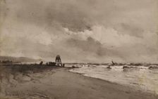 Stormy Weather, Moray Firth, 1875-1899. Creator: David West