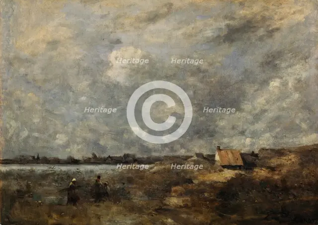 Stormy Weather. Pas de Calais, c. 1870. Artist: Corot, Jean-Baptiste Camille (1796-1875)