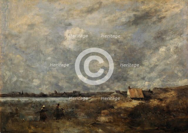 Stormy Weather. Pas de Calais, c. 1870. Artist: Corot, Jean-Baptiste Camille (1796-1875)
