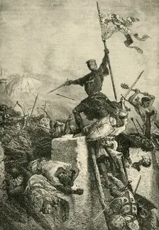 Storming of Constantinople by Baldwin, Count of Flanders (1204), 1890. Creator: Unknown