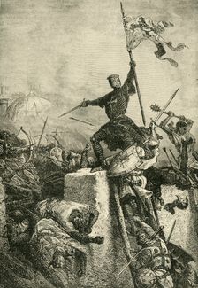 Storming of Constantinople by Baldwin, Count of Flanders (1204), 1890. Creator: Unknown