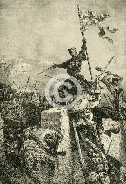 'Storming of Constantinople by Baldwin, Count of Flanders', (1204), 1890.   Creator: Unknown.