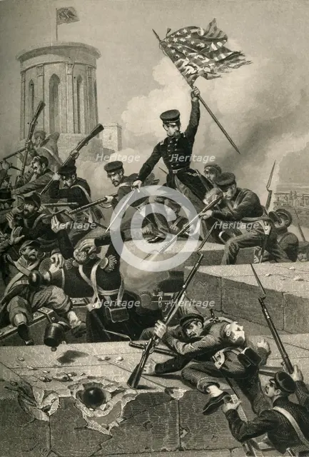 'Storming of Chapultepec', (1878). Creator: Unknown.