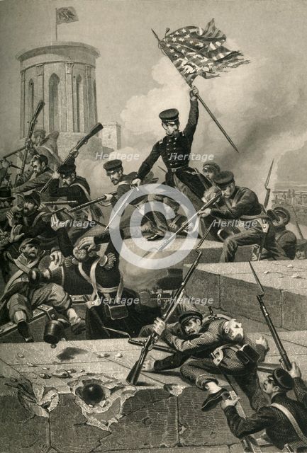 'Storming of Chapultepec', (1878). Creator: Unknown.