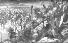 Storming of Sekukuni's Stronghold: Sir Garnet Wolseley cheering on the Swazies c1880