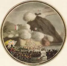Storming of St. Sebastian 1815, (1910). Artist: Edward Orme
