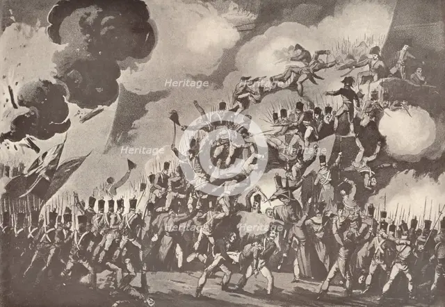 'Storming of St. Sebastian, August 31, 1813', 1909. Artist: Thomas Sutherland.
