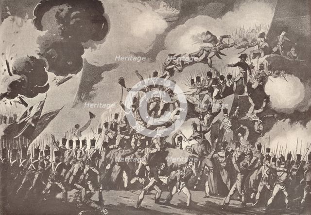 'Storming of St. Sebastian, August 31, 1813', 1909. Artist: Thomas Sutherland.